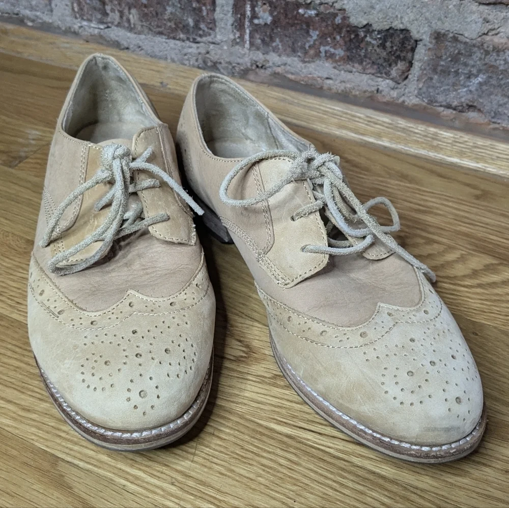 Cat Caterpillar Size 9 Tan‎ Leather Reegan Wingtip Oxford Shoes